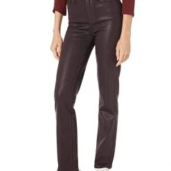 Paige Cindy in Black Cherry Luxe Coating | Jeans
