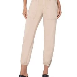 Liverpool Crop Utility Pants w/ Zip Hem 27"