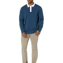 Paige Kinney Rugby Shirt in Phantom Moon/White | Shirts & Tops -Paige Sales Store 611e68rDh5L. AC SR736920