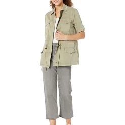 Liverpool Short Sleeve Cargo Jacket | Coats & Outerwear -Paige Sales Store 612rDdUU17L. AC SR736920