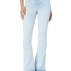 Paige High-Rise Laurel Canyon Seam Fly in Kitley Distressed | Jeans
