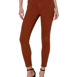Liverpool Abby Ankle Skinny 28" in Cognac | Jeans