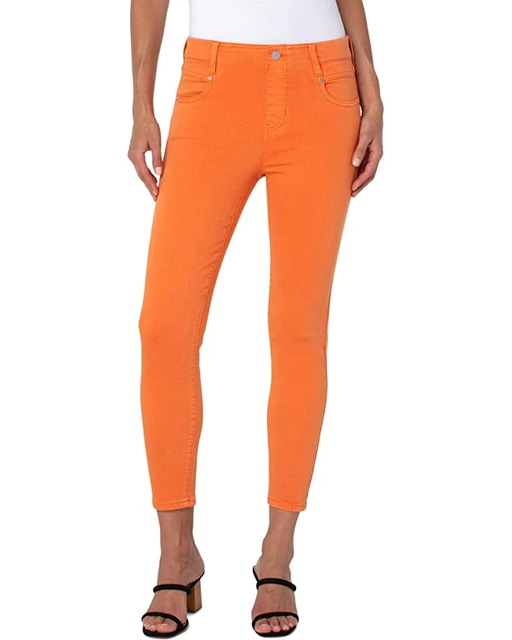 Liverpool Gia Glider Crop Skinny in Orange Twist | Jeans 3 Liverpool Gia Glider Crop Skinny in Orange Twist | Jeans