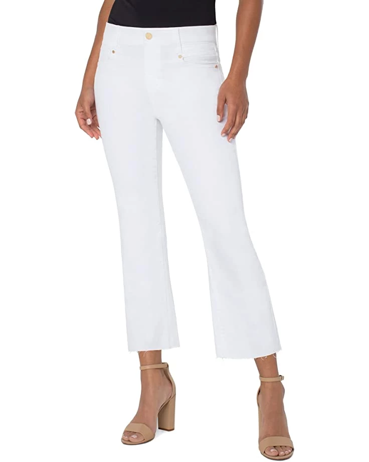 Liverpool Gia Glider Crop Flare in Bright White | Jeans 3 Liverpool Gia Glider Crop Flare in Bright White | Jeans