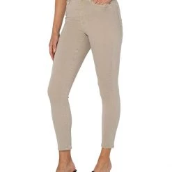 Liverpool Abby High-Rise Ankle Skinny Jeans 28" in Chai Tan