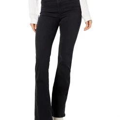 Paige 32" High-Rise Laurel Canyon in Black Willow | Jeans