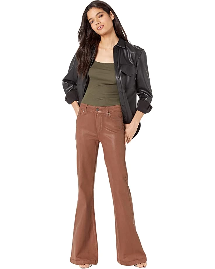 Paige Genevieve in Cognac Luxe Coating | Jeans 6 Paige Genevieve in Cognac Luxe Coating | Jeans - Image 4