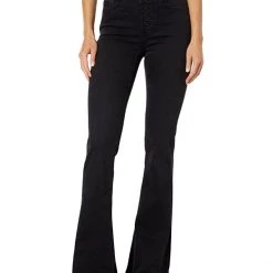 Paige High-Rise Lou Lou Stich Through Waistband in Midnight Dusk | Jeans