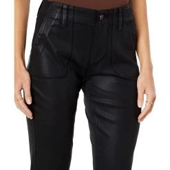 Paige Mayslie Straight Ankle in Black Fog Luxe Coating | Jeans -Paige Sales Store 71 7uw4LzDL. AC SR736920