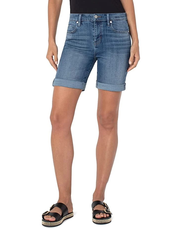 Liverpool Marley Girlfriend Shorts w/ Rolled Cuff in Newton 3 Liverpool Marley Girlfriend Shorts w/ Rolled Cuff in Newton