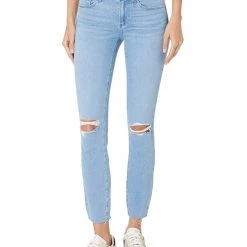 Paige Verdugo Ankle Raw Hem in Whammy Destructed | Jeans