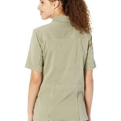 Liverpool Short Sleeve Cargo Jacket | Coats & Outerwear -Paige Sales Store 7174KshibL. AC SR736920