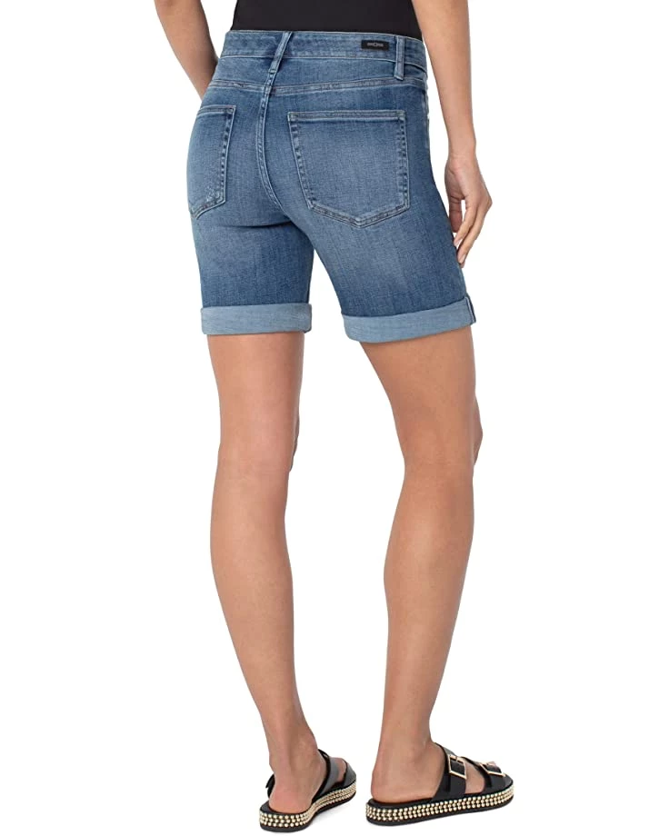 Liverpool Marley Girlfriend Shorts w/ Rolled Cuff in Newton 4 Liverpool Marley Girlfriend Shorts w/ Rolled Cuff in Newton - Image 2