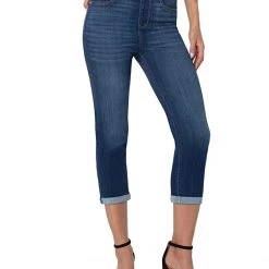 Liverpool Chloe Crop in Pine Bluff | Jeans