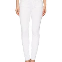 Paige Skyline Ankle Peg in Crisp White | Jeans