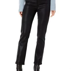 Paige Cindy in Black Fog Luxe Coating | Jeans