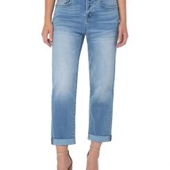 Liverpool The Real Boyfriend Rolled Cuff in Lansing | Jeans