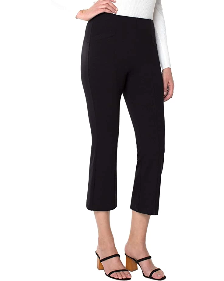 Liverpool Stella Kick Flare Super Stretch Ponte with Welt Pockets in Black | Pants 4 Liverpool Stella Kick Flare Super Stretch Ponte with Welt Pockets in Black | Pants - Image 2
