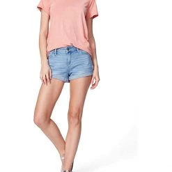 Paige Jimmy Jimmy Shorts w/ Raw Cuff in Belle