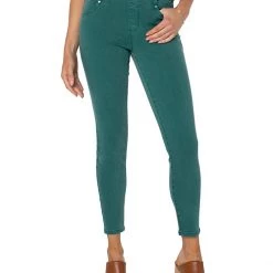 Liverpool Gia Pull-On Glider Ankle Skinny 28" in Peacock Blue | Jeans