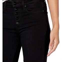 Paige High-Rise Manhattan Boot w/ Exposed Buttonfly in Black Shadow | Jeans -Paige Sales Store 71oOaQ4imDL. AC SR736920