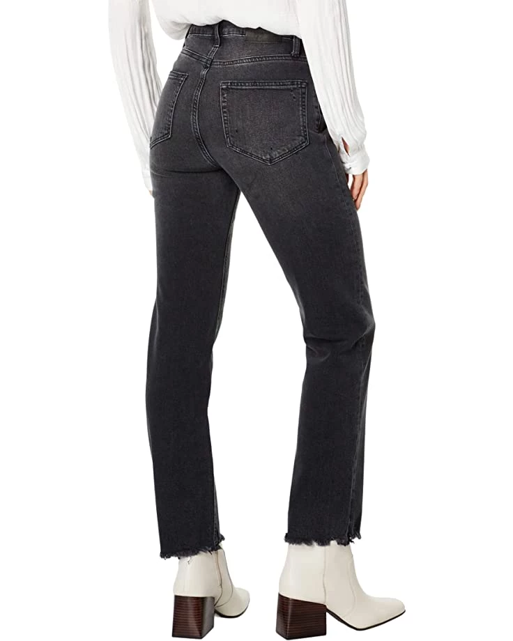 Paige Stella in Black Shore Distressed w/ Disheveled Hem | Jeans 4 Paige Stella in Black Shore Distressed w/ Disheveled Hem | Jeans - Image 2