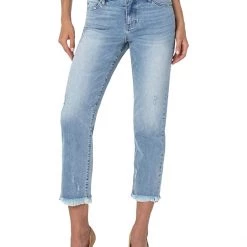 Liverpool Kennedy Crop Straight in Lexington | Jeans