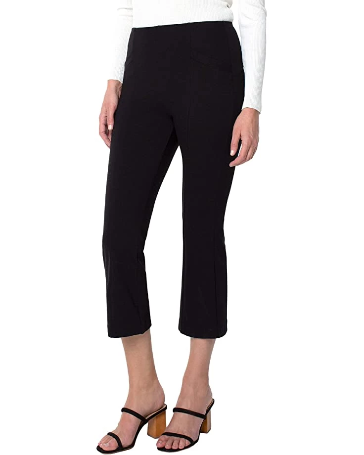 Liverpool Stella Kick Flare Super Stretch Ponte with Welt Pockets in Black | Pants 3 Liverpool Stella Kick Flare Super Stretch Ponte with Welt Pockets in Black | Pants