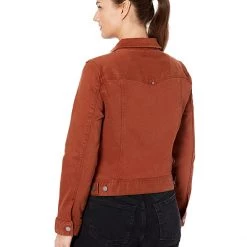 Liverpool Petite Classic Denim Jacket in Stretch Slub Twill | Coats & Outerwear -Paige Sales Store 71wdE9nokvL. AC SR736920