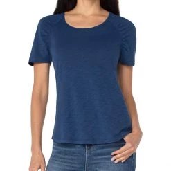 Liverpool Short Sleeve Shirred Shirt | Shirts & Tops -Paige Sales Store 71z5cbgtfiL. AC SR736920