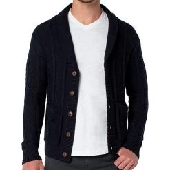 Liverpool Fisherman Cable Shawl Collar Cardigan | Sweaters