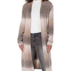 Liverpool Long Sleeve Open Front Long Cardigan Sweater | Sweaters