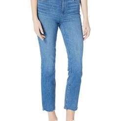 Paige Accent in Seine/Ragged Fray Hem | Jeans