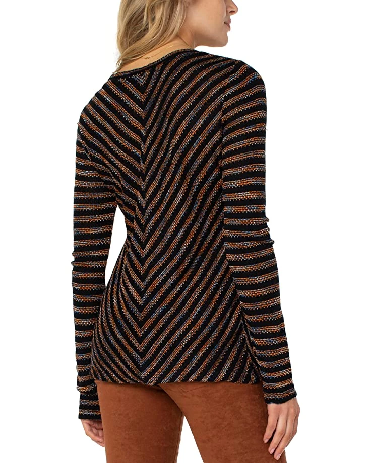 Liverpool Crew Neck Long Sleeve Knit Top | Sweaters 4 Liverpool Crew Neck Long Sleeve Knit Top | Sweaters - Image 2