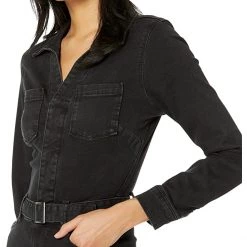 Paige 32" Long Sleeve Manhattan Jumpsuit w/ Jolene Pockets + Self Belt | Jumpsuits & Rompers -Paige Sales Store 819FvdHHoDL. AC SR736920