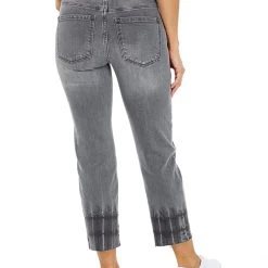 Liverpool Crop Straight Jeans with Raw Hem in Shale Stone -Paige Sales Store 819GrV0bthS. AC SR736920