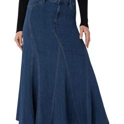 Liverpool Multi Panel Fray Hem Skirt | Skirts