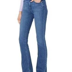 Paige High-Rise Manhattan Boot Raw Hem in Dreams | Jeans