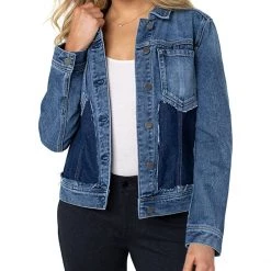 Liverpool Cutout Jean Jacket | Coats & Outerwear
