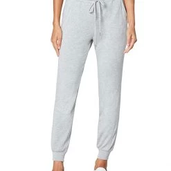 Liverpool Soft Baby French Terry Pull-On Jogger Pants in Heather Grey