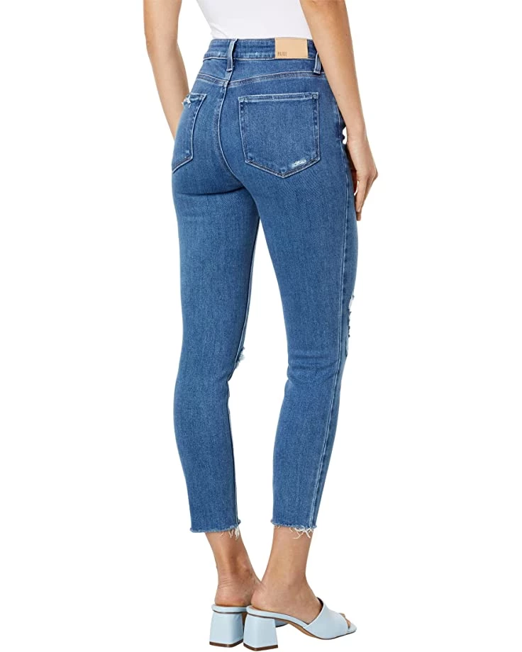 Paige Hoxton Crop Raw Hem in Ceylon Destructed | Jeans 4 Paige Hoxton Crop Raw Hem in Ceylon Destructed | Jeans - Image 2