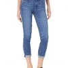 Paige Skyline Skinny Crop Raw Cuff in Groove | Jeans