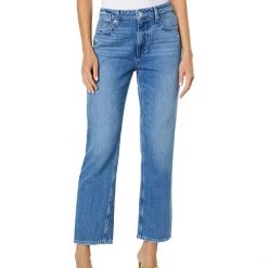 Paige Noella Straight Offset Coin Pocket in Azelea | Jeans