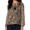 Liverpool Long Sleeve Tie Front Popover Blouse | Shirts & Tops