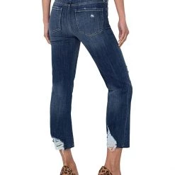 Liverpool Kennedy Crop Straight Eco Jeans w/ Cut Hem 27" in Wateree -Paige Sales Store 81z0dSckhbL. AC SR736920