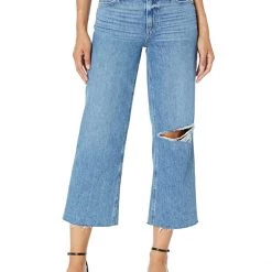 Paige Nellie Raw Hem in Dandelion Destructed | Jeans