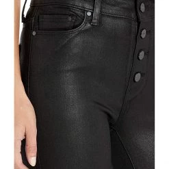 Paige Hoxton Ultra Skinny w/ Exposed Button Fly in Black Fog Luxe Coating | Jeans -Paige Sales Store 91FKYQ65R8L. AC SR736920