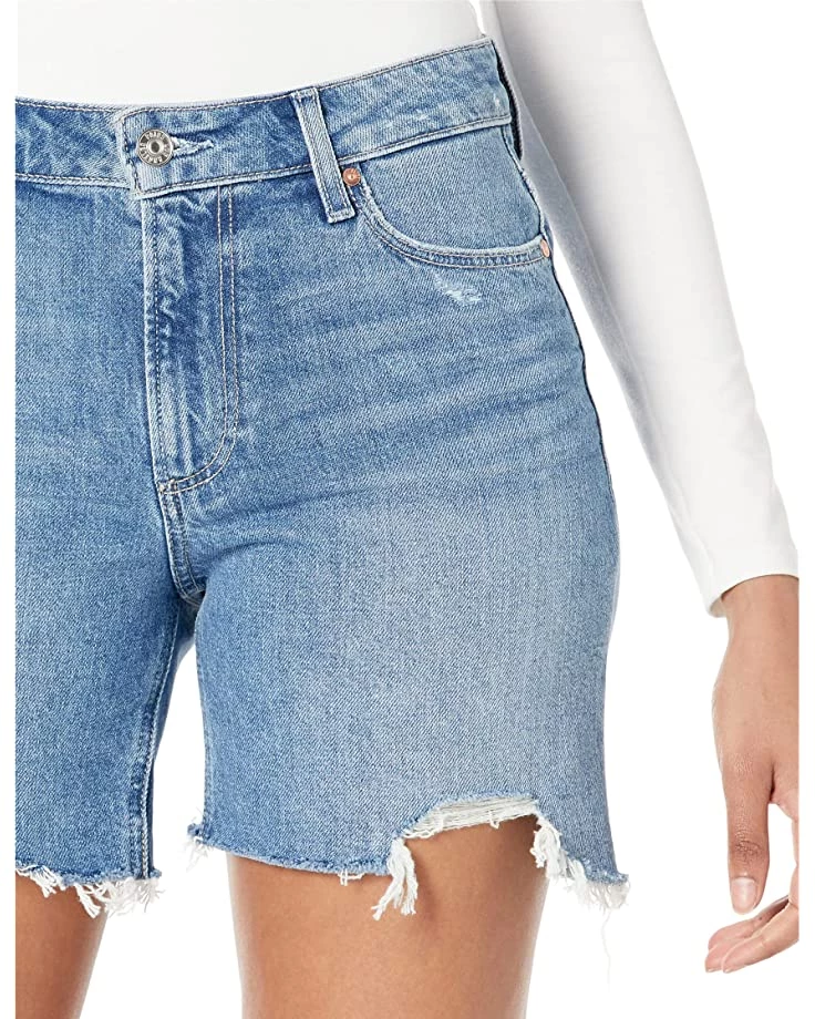 Paige Sarah Longline Shorts in Wannabe Distressed/Dip Hem 5 Paige Sarah Longline Shorts in Wannabe Distressed/Dip Hem - Image 3